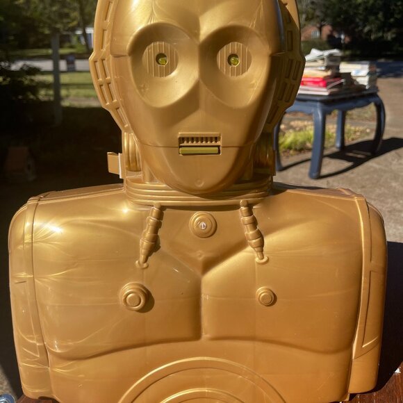 Other - star wars 3cpo lighted figure head  with action figures